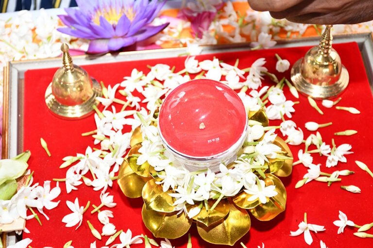 සර්වඥ ධාතූන් වහන්සේලාට උපහාර දැක්වීමේ උත්සවය